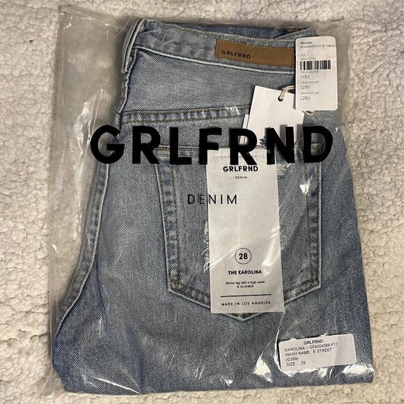 NWT GRLFRND x Revolve Karolina High-Rise E Street Distressed Skinny Jean Size 28 - Picture 8 of 10